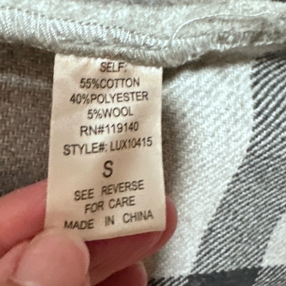 Favlux Open front Long Trench Cardigan Sleeveless Long Plaid Vest size small - Picture 5 of 7